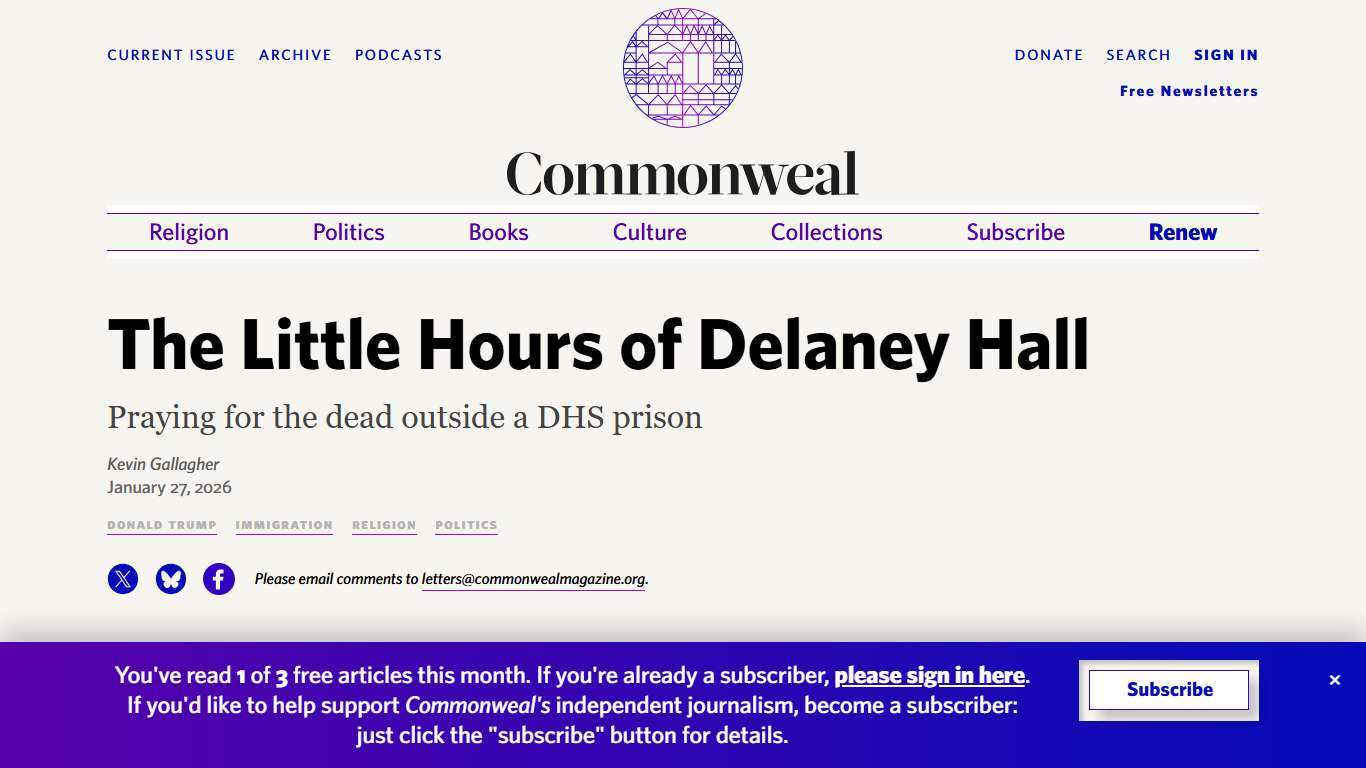 The Little Hours of Delaney Hall Commonweal Magazine